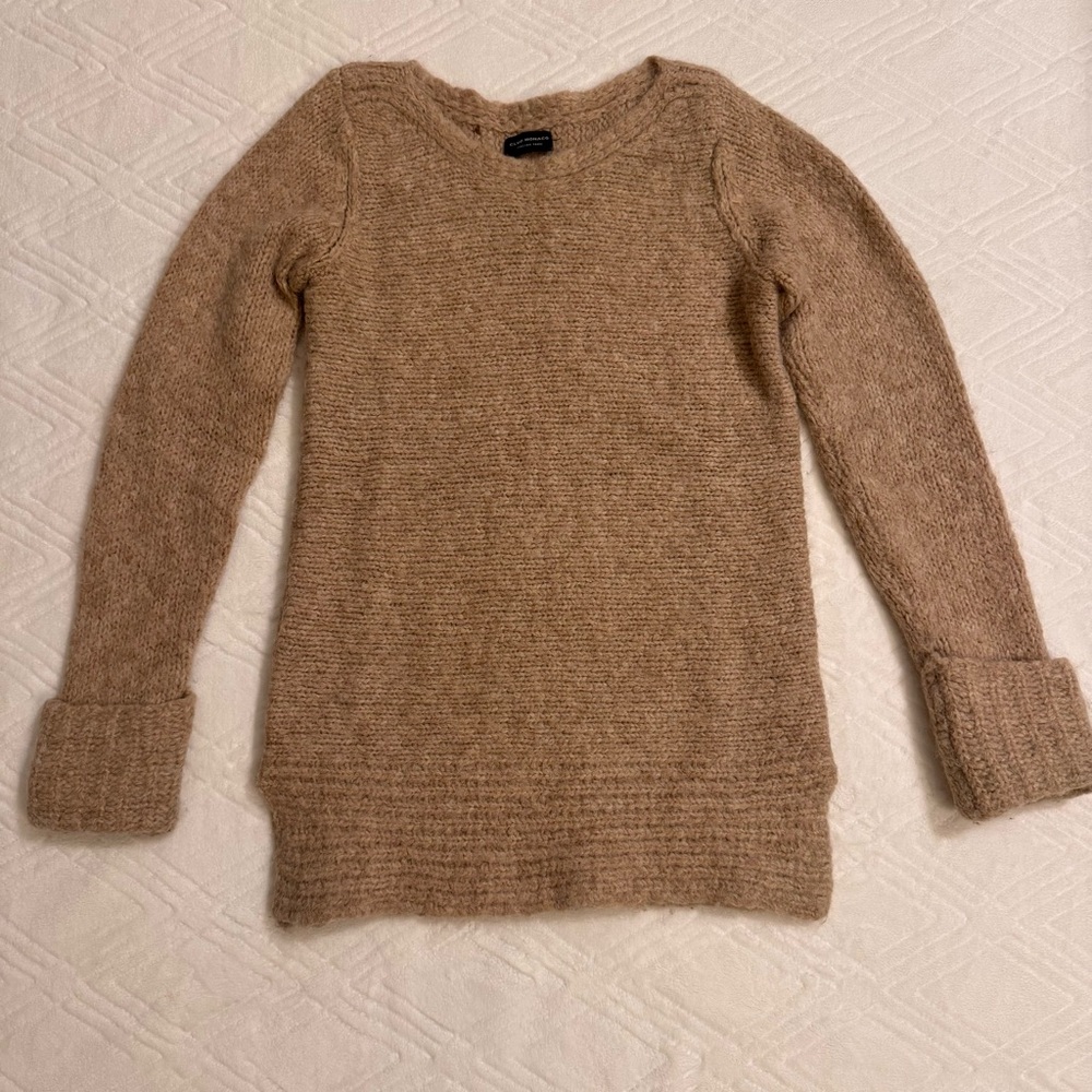 Club Monaco Wool Blend Tan Sweater XS